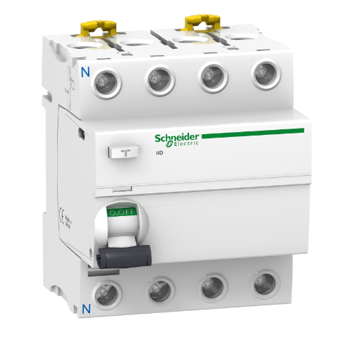 iID 4Р 63A 100mA AС Блок утечки тока 4-полюсный, 63A, 100mA, тип АС (УЗО) Schneider Electric