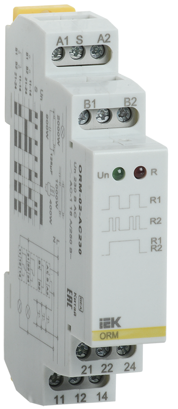 Импульсное реле ORM, 2 контакт 230В AC IEK, ORM-02-AC230