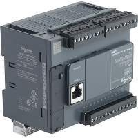 Компактный базовый блок m221-24io транзист источник Schneider Electric, TM221C24T