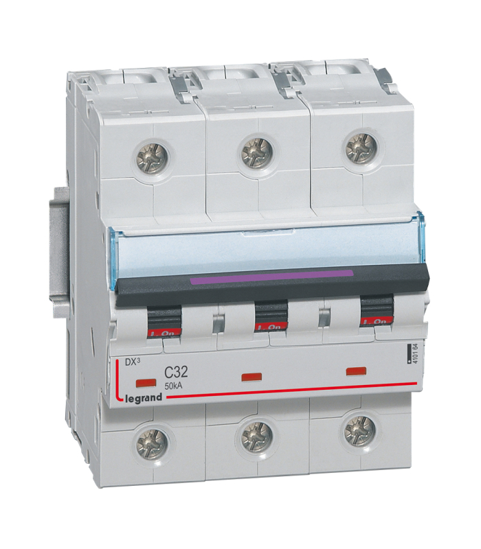 DX3 Автоматический выключатель 3-полюсный, 32A, 50kA (хар-ка C) Legrand, 410164