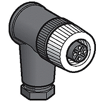 М12 углов. разъем 5 штырей xzcc12fcm50b Schneider Electric, XZCC12FCM50B