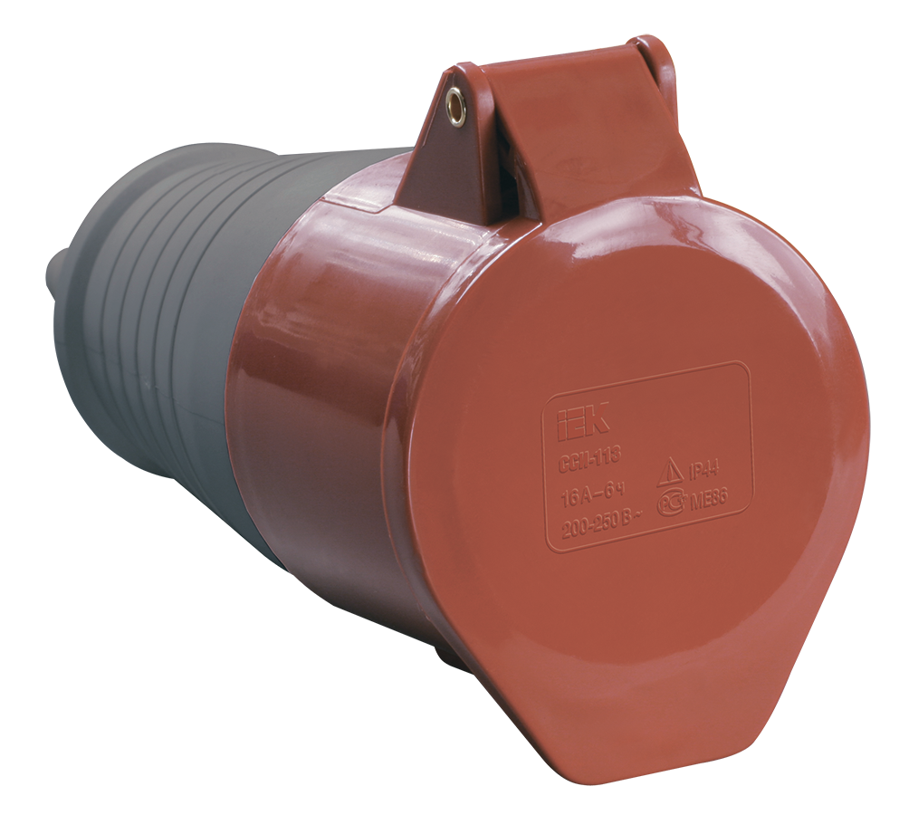 Розетка переносная ССИ-214 3Р+РЕ 16А 380-415В IP44 ИЭК, PSR22-016-4