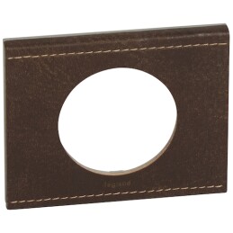 Рамка 1 пост (кожа текстура коричн.) Celiane Legrand, 069401