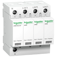 iPRD 40 Ограничитель перенапряжения 3Р+N, тип 2, 40kA, 350В Schneider Electric, A9L40600