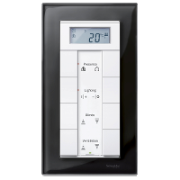 Рамка 2-постовая, sm б/перегородки (стекло черный оникс) Merten M-Elegance Schneider Electric, MTN404803