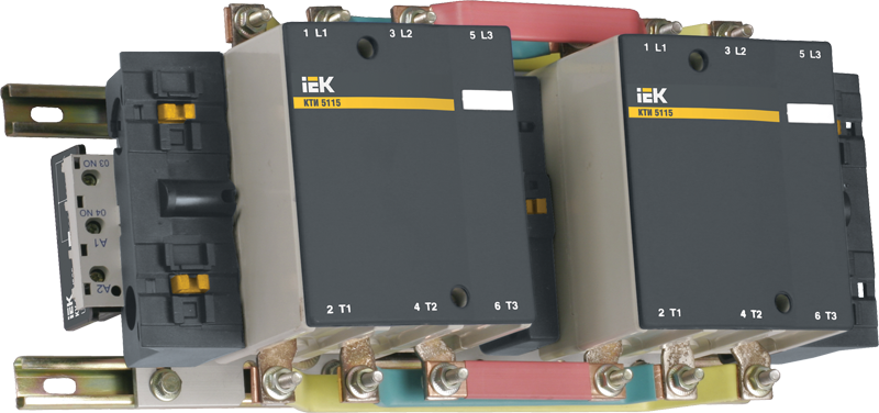 Контактор КТИ-52253 реверс 225А 230В/АС3 ИЭК, KKT53-225-400-10