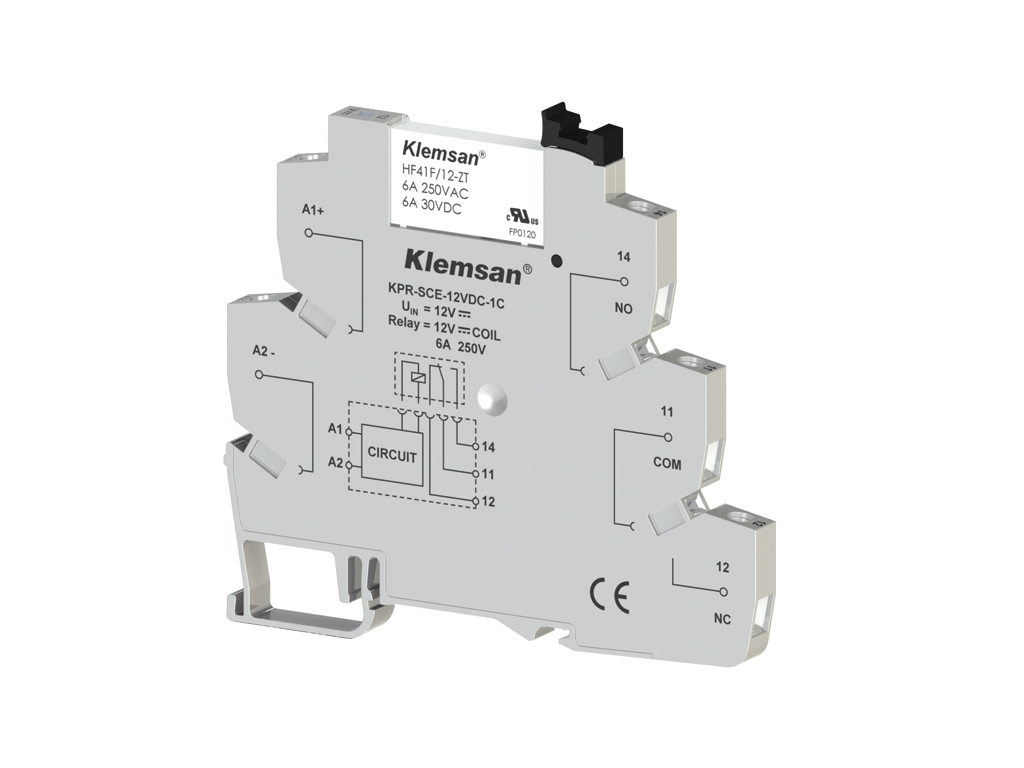 KPR-SCE-12VDC-1C Интерфейсное реле 6A Klemsan, 270804
