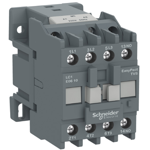 Контактор 3-х полюсный 12A 220B AC 1НО Schneider Electric, LC1E1210M5
