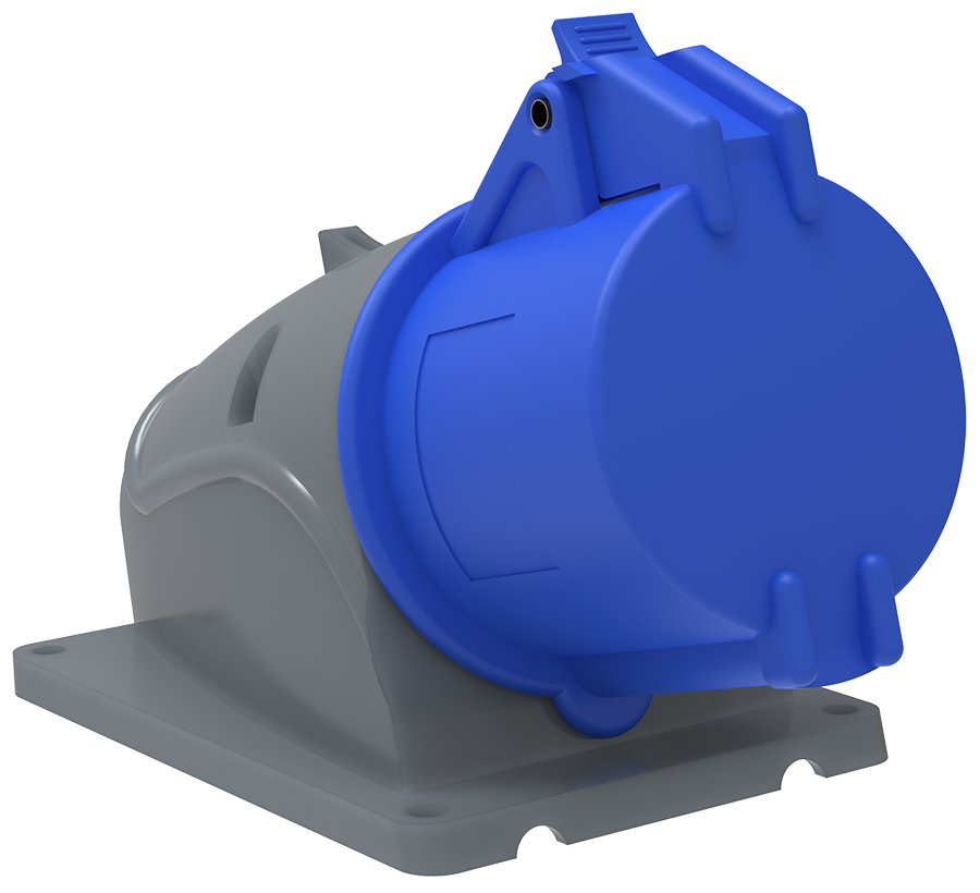 ССИ-123 Розетка стационарная 32А-6ч/200-250В 2Р+РЕ IP44 MAGNUM ИЭК, PSN11-032-3
