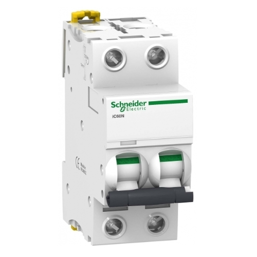iC60N 2P 20А Автоматический выключатель 2-полюсный, 20А, 6кА (хар-ка C) Schneider Electric, A9F74220