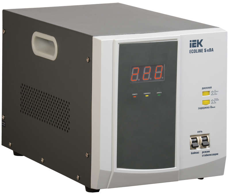 Стабилизатор напряжения переносной серии Ecoline 5 кВА IEK, IVS26-1-05000