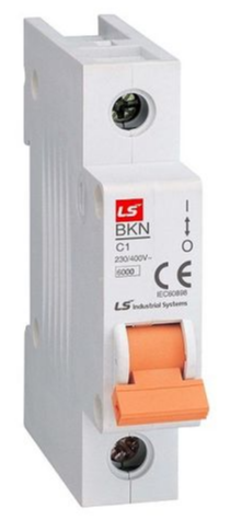 BKN Автоматический выключатель 1-полюсный, 3А, 6kА (хар-ка B) LSis, 061106158B