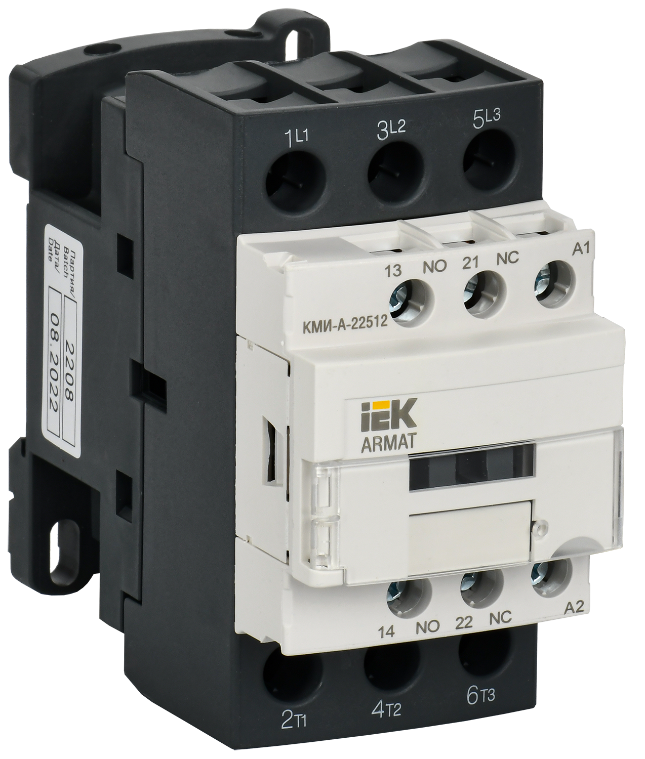 ARMAT Контактор КМИ-А-22512 LC1D 25А 24В/АС3 1НО/1НЗ ИЭК, AR-ACC-21-025-024-11