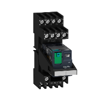 Комплект в сборе: реле, колодка, маркировка, скоба 2С/О,=24В,12А Schneider Electric, RXM2AB2BDPVM