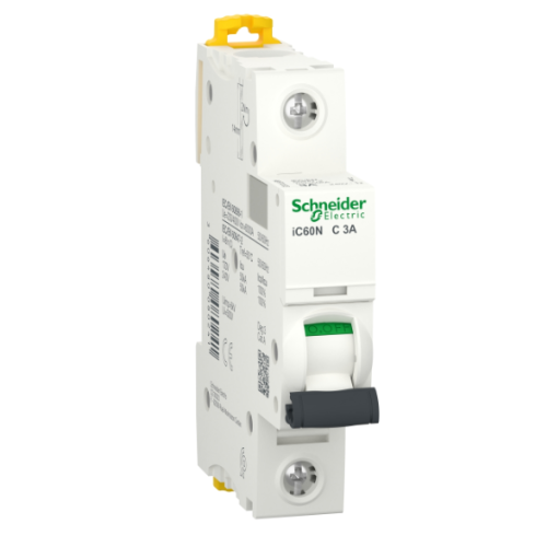 iC60N 1P 3А Автоматический выключатель 1-полюсный, 3А, 6кА (хар-ка C) Schneider Electric