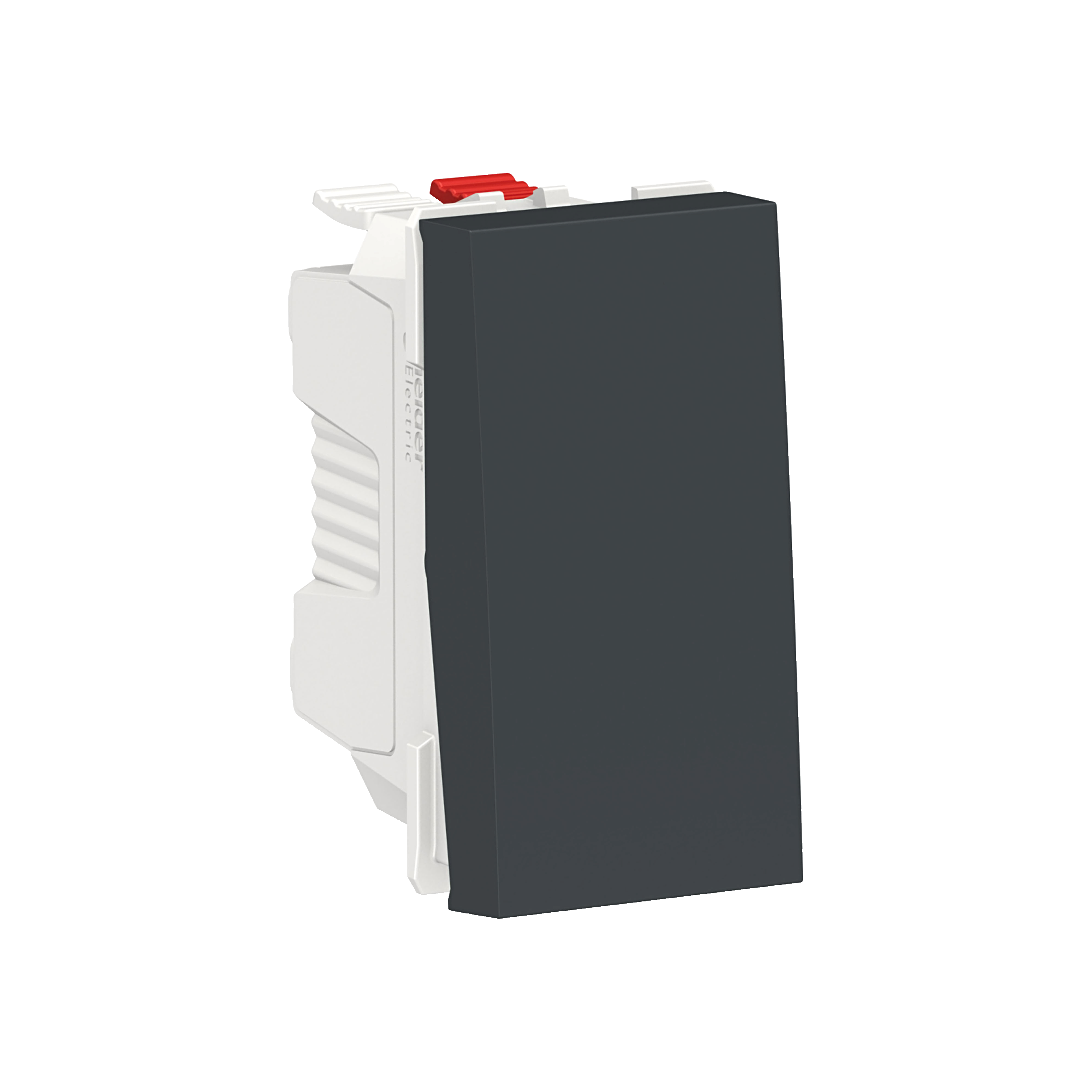 Выключатель 1-клавишный, кнопочный, сх. 1, 10 a, 1 мод, (антрацит) Unica Modular Schneider Electric, NU310654