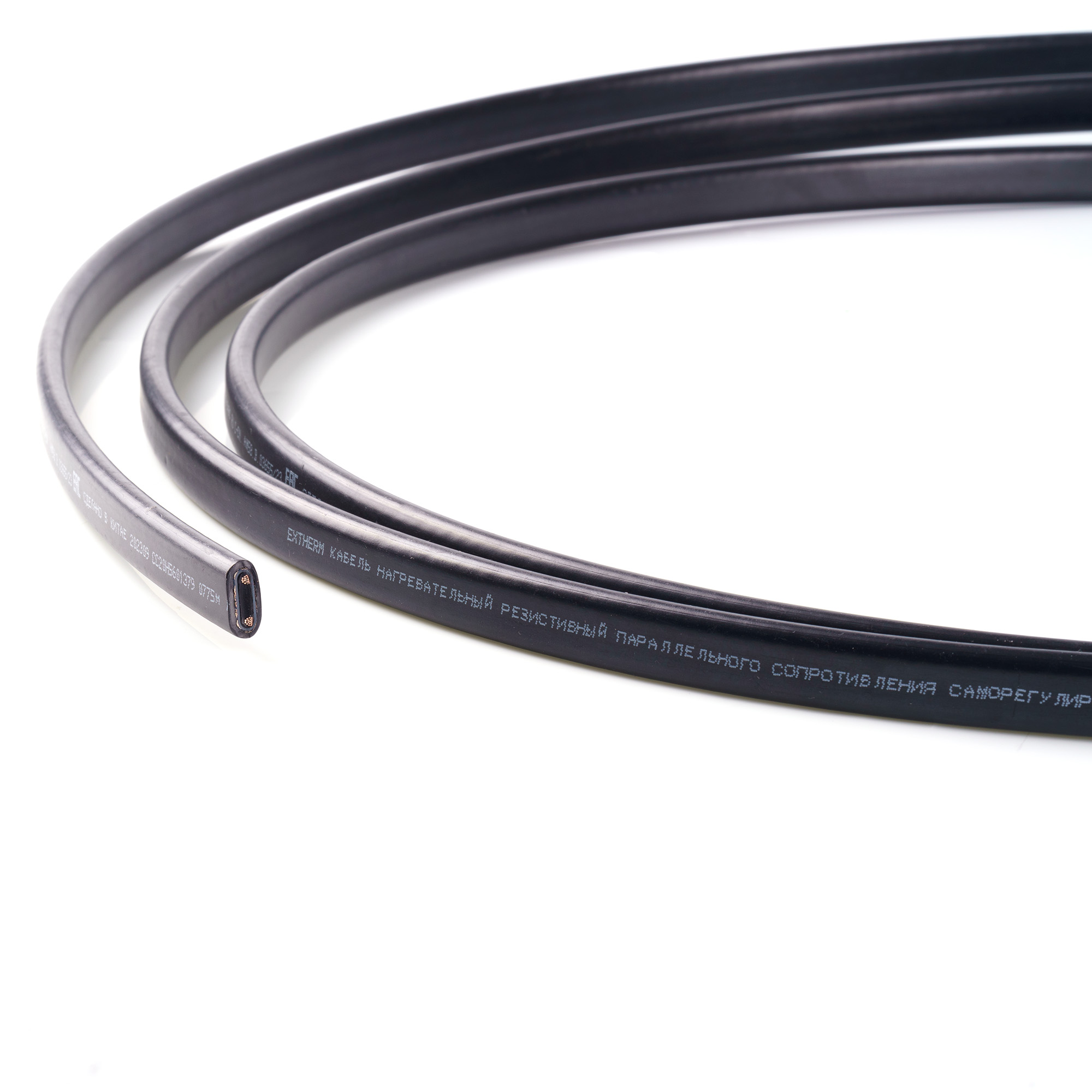 Extherm Extherm EPL-2CR Кабель нагревательный саморегулирующийся 80 Вт/м при 0°С в бетоне EPL-2CR (открытые площадки, подъездные пути, тротуары) , термопласт