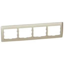 Рамка 4 поста горизонтальная (titanium) Galea Life Legrand, 771404