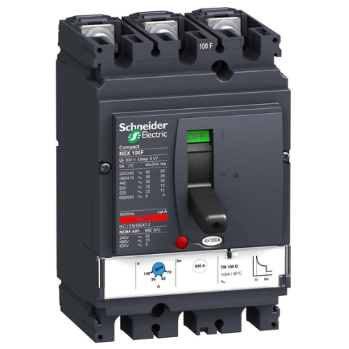 429556 NSX100B TM25D 3P 25А Термо-магнитный 3-пол. автомат 25А, 25kA Schneider Electric