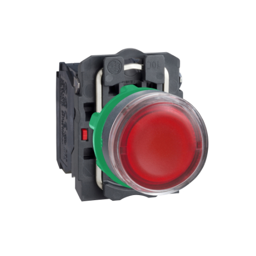 Кнопка красная без фиксации 1НО+1НЗ с подсветкой 220В AC (в сборе) Schneider Electric, XB5AW34M5