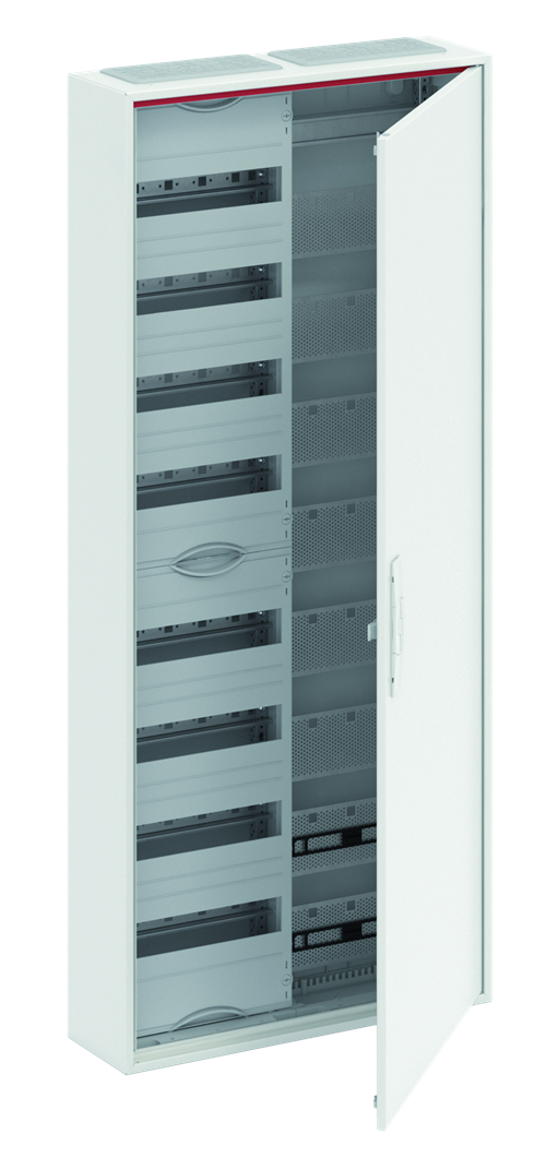 CA28VM Шкаф 96М навесной с медиапанелями IP44, 1250x550x160 с расст. между DIN-рейками 125 мм и самозажимными клеммами N/PE CA28VM ABB