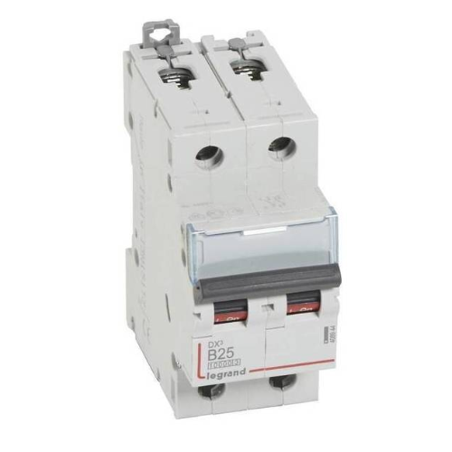 DX3 Автоматический выключатель 2-полюсный, 25А, 16kA (хар-ка B) Legrand, 408944