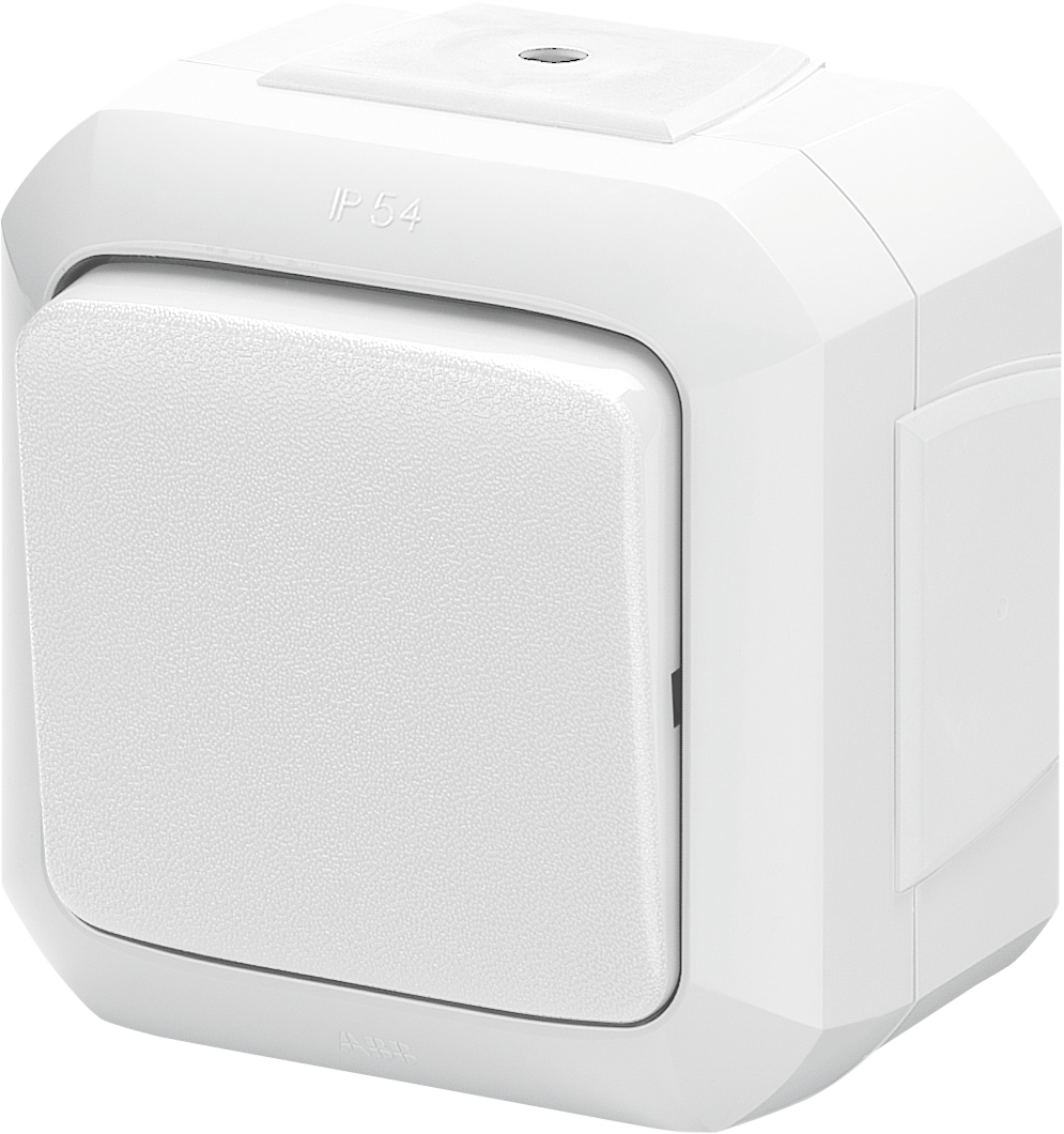 3558N-C06540 B Переключатель одноклавишный IP54 для многопостового монтажа IP54 белый Variant+ ABB, 2CHN580654C4500