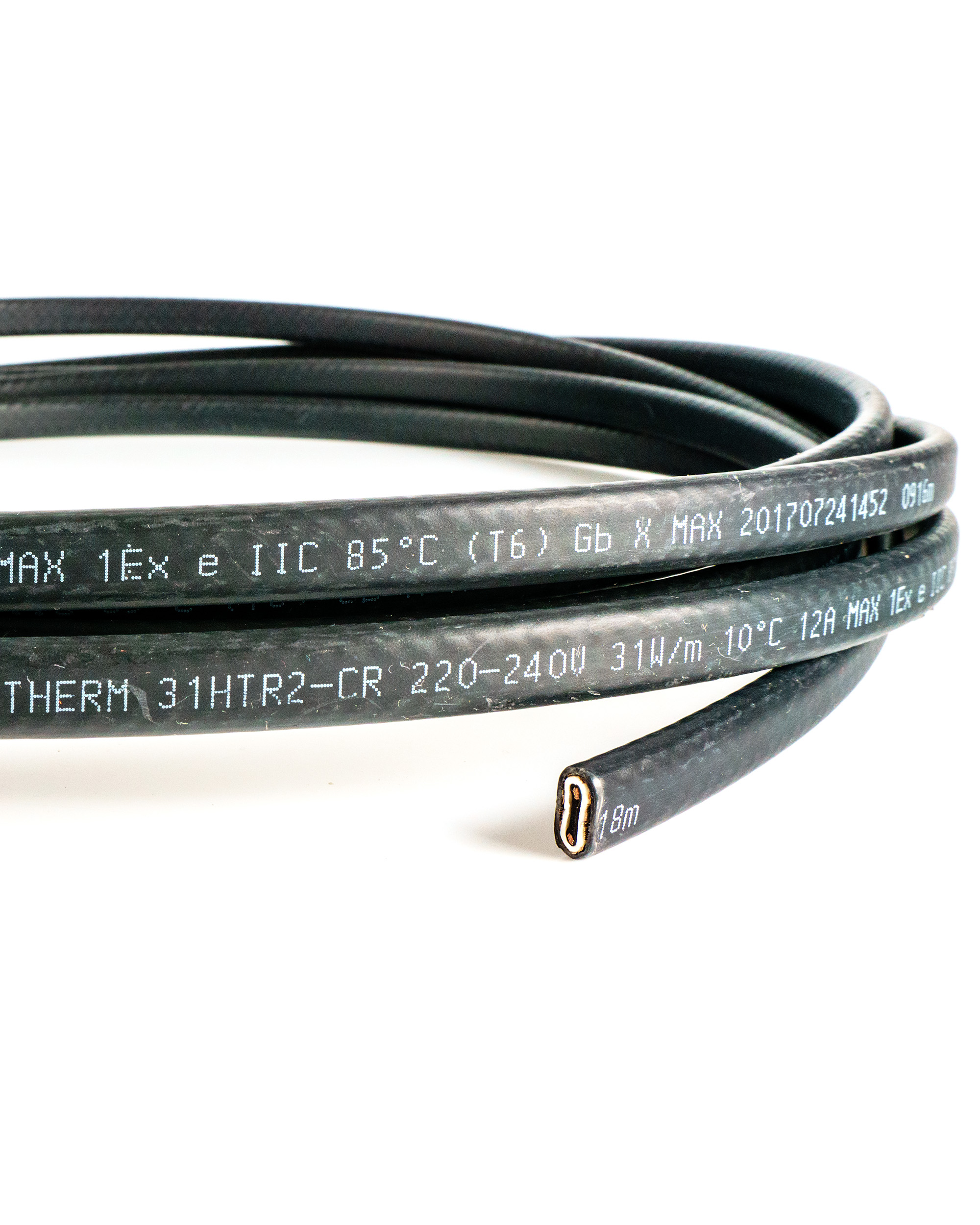 Extherm Extherm 10HXTR2-CR Саморегулирующийся нагревательный кабель промышленного применения (трубы, узлы, резервуары) 10 Вт/м, 16AWG, термопласт