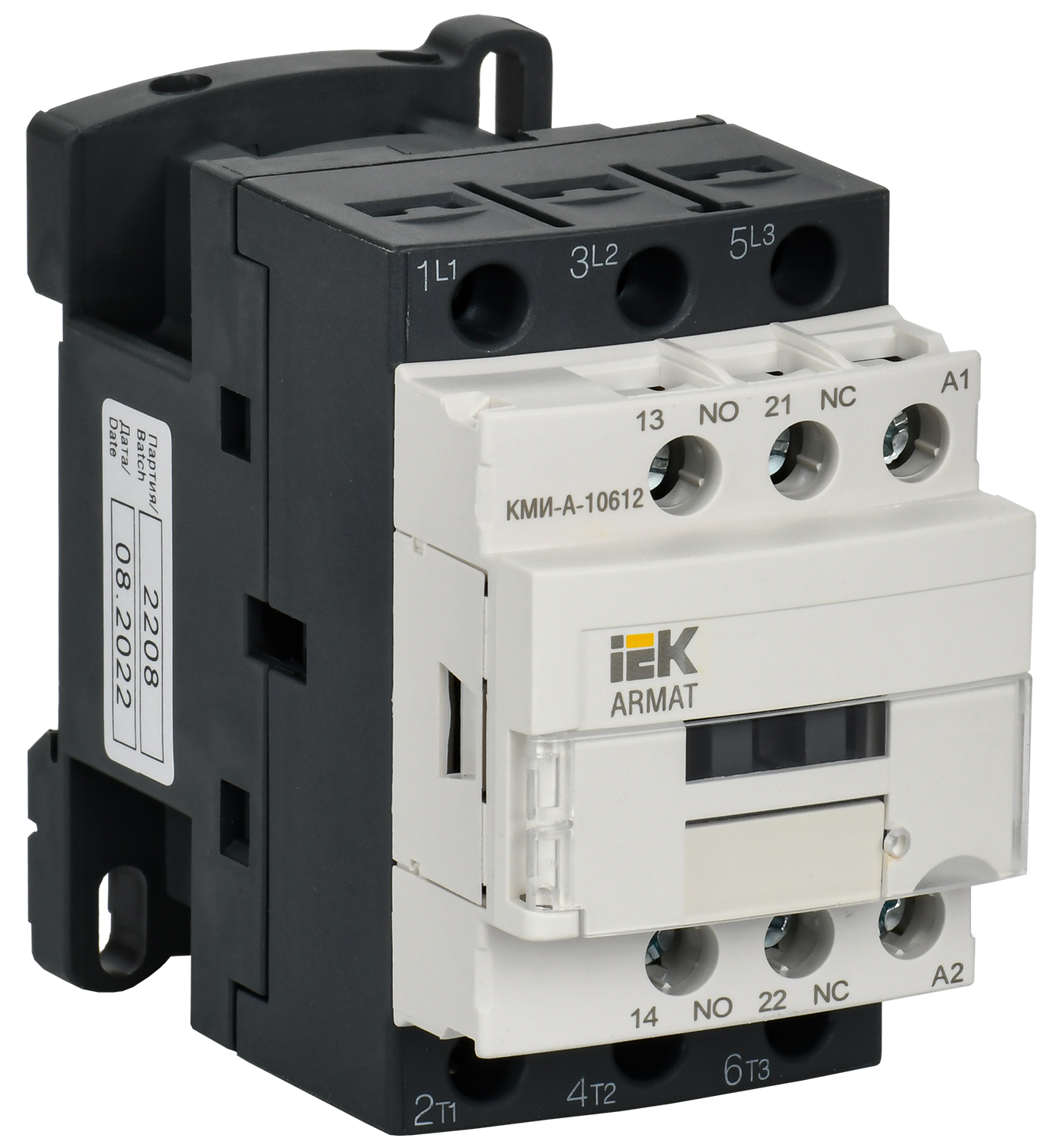 ARMAT Контактор КМИ-А-10612 LC1D 6А 230В/АС3 1НО/1НЗ ИЭК, AR-ACC-11-006-230-11