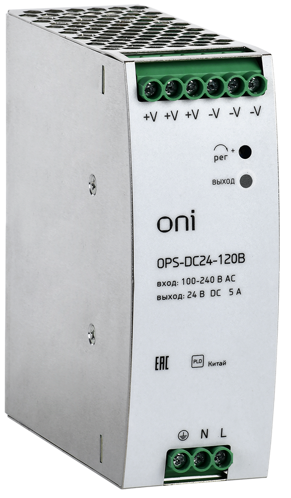Блок питания OPS 220В AC/24В DC 120Вт ONI, OPS-DC24-120B