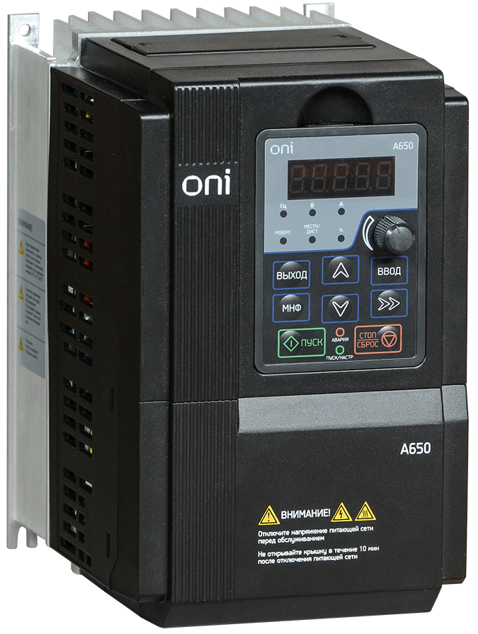 Преобразователь частоты A650 380В 3Ф 15kW 32А ONI, A650-33E15T