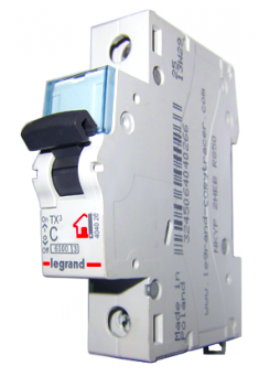TX3 Автоматический выключатель 1-полюсный 6A 6kA (хар-ка C) Legrand, 403430