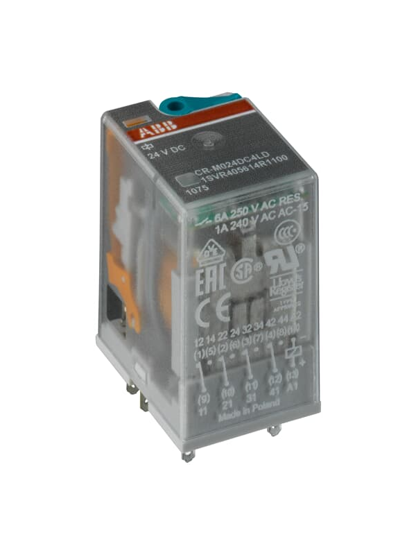 CR-M024DC2 Реле промежуточное 2ПК 12А, 24B, DС ABB, 1SVR405611R1000