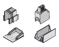 OZXB3K Клеммная крышка на один полюс для зажимов OZXB3, 4 (1уп.-3шт) ABB, 1SCA022264R0440