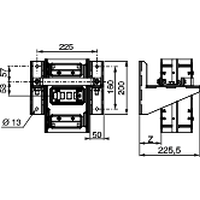 Нижний опорный кронштейн Schneider Electric, KSB1000ZV1