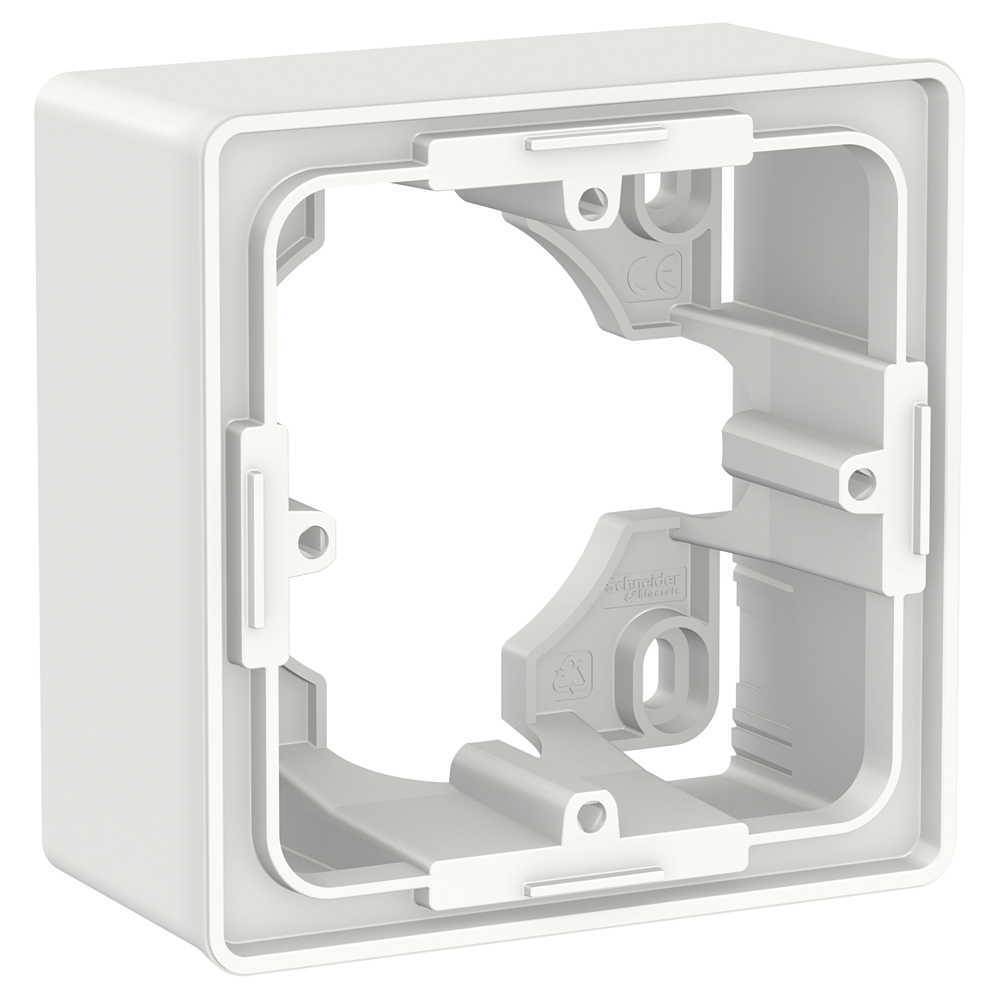 Коробка 1-постовая для открытой установки (белый) Unica New Schneider Electric, NU800218