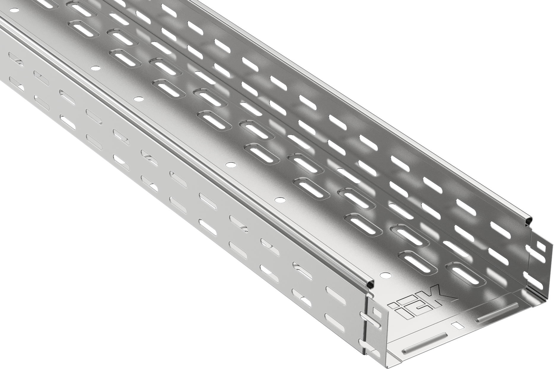 Лоток перфорированный 80х200х3000-1,0 ИЭК, CLP10-080-200-100-3