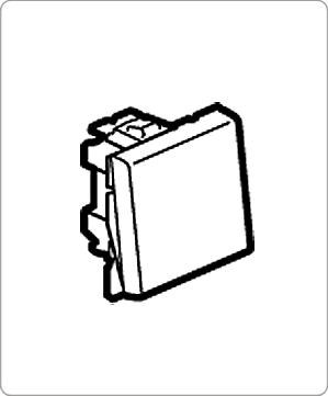 Кнопка перек. 6A 2мод. Mosaic Legrand, 077041