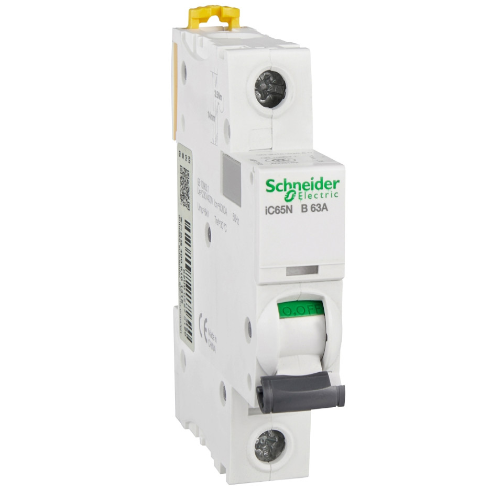iC65N 1P 63А Автоматический выключатель 1-полюсный, 63А, 6кА (хар-ка B) Schneider Electric