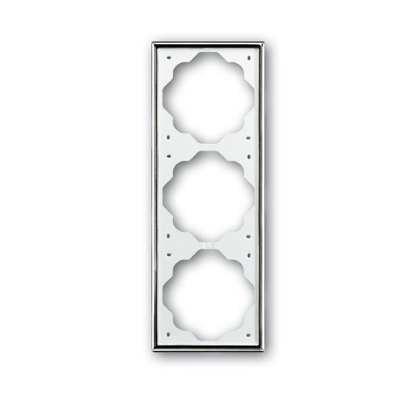 1723-726 Рамка 3-постовая (хром) impuls ABB, 2CKA001754A4135
