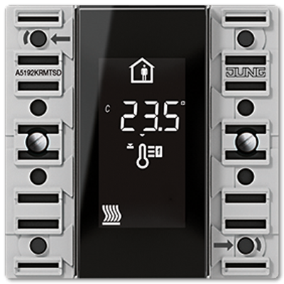 Компактный комнатный контроллер, 2 группы KNX JUNG, A5192KRMTSD