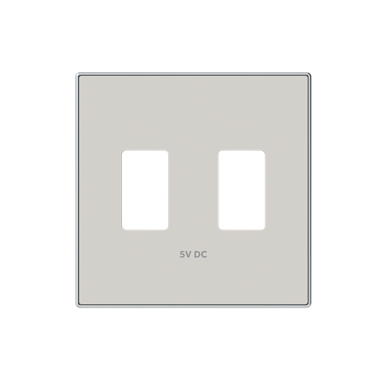 8585.3 DN Накладка для механизма 2хUSB зарядного устройства, SKY, Дюна ABB, 2CLA858530A6201