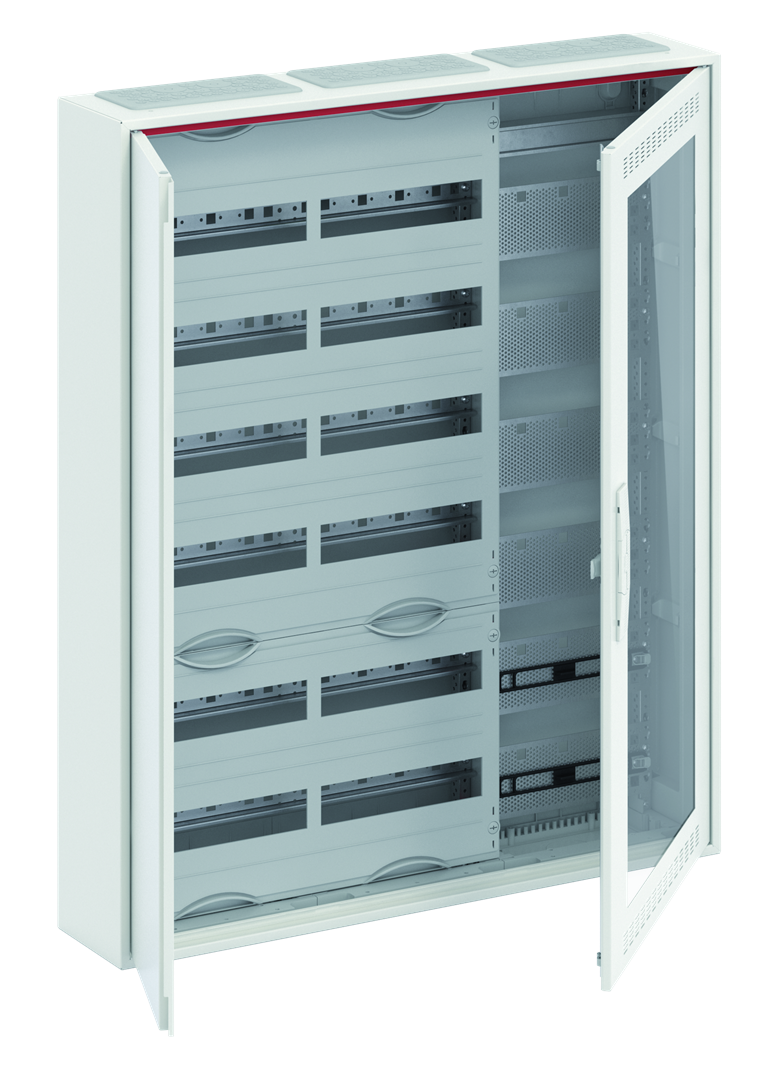 CA36VMW Шкаф 144М навесной с медиапанелями IP30, 950x800x160 между DIN-рейками 125 мм и самозажимными клеммами N/PE и Wi-Fi дверью с вент. отверстиями