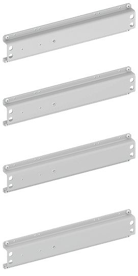 Комплект держателей верт. шины PE ABB, PPHV44