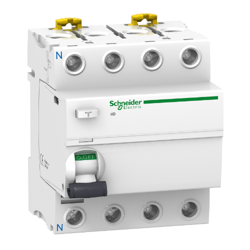 iID 4Р 40A 300mA AC Блок утечки тока 4-полюсный, 40A, 300mA, тип АC (УЗО) Schneider Electric, A9R44440