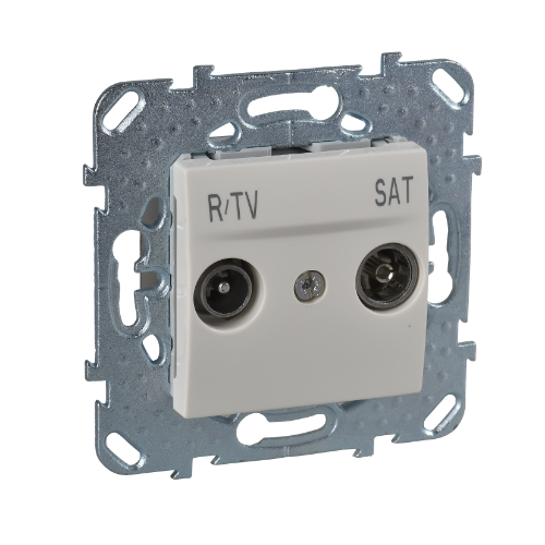 Розетка R/TV/SAT оконечная (бежевый) Unica  Schneider Electric