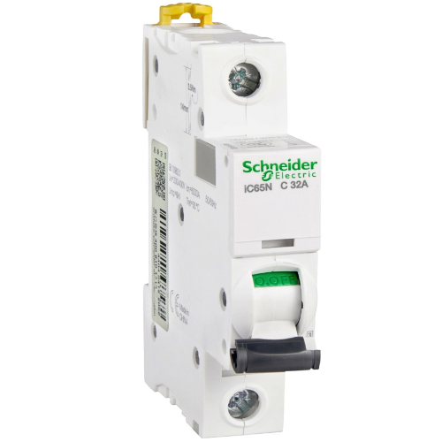 iC65N 1P 32А Автоматический выключатель 1-полюсный, 32А, 6кА (хар-ка C) Schneider Electric, A9F18132