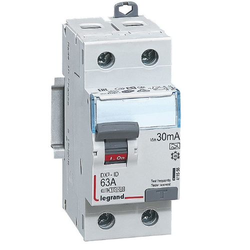 DX3 Блок утечки тока (УЗО) 2-полюсный, 63A, 30mA, тип А Legrand, 411556