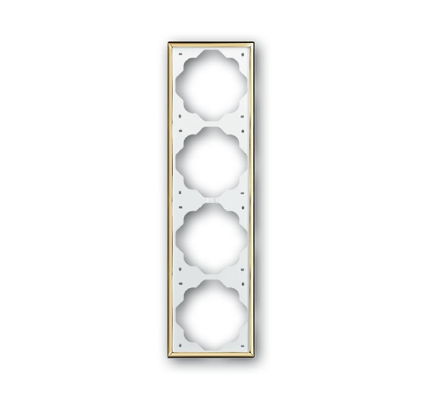 1724-73 Рамка 4-постовая (золото) impuls ABB, 2CKA001754A3641