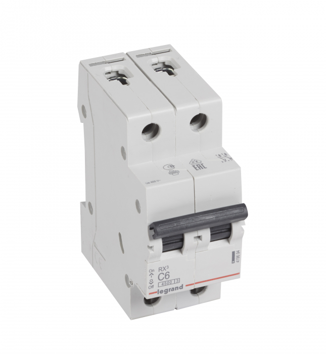 RX3 Автоматический выключатель 2-полюсный 16A 4,5kА (хар-ка С) Legrand, 419697